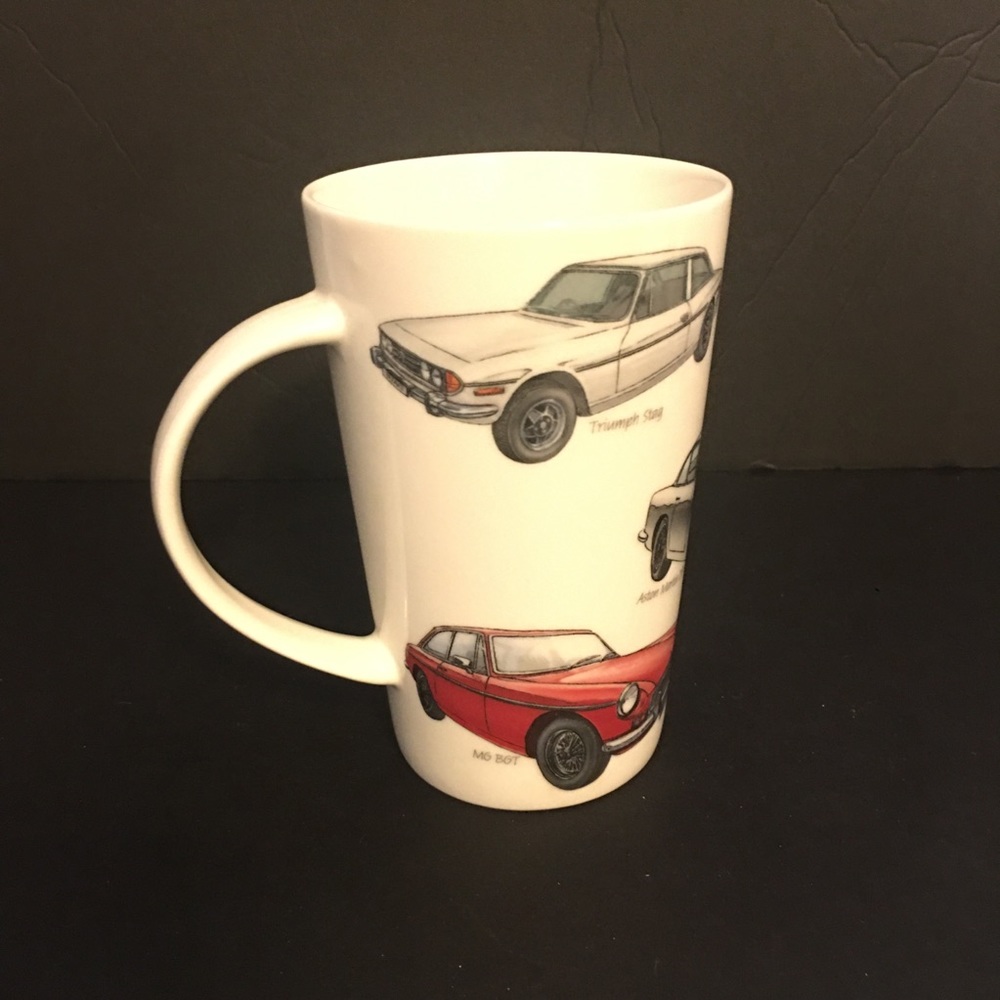 KENT POTTERY COLLECTIBLE MUG -CLASSIC CARS